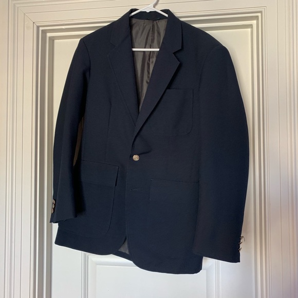 Other - Navy Suit Blazer with Gold Buttons